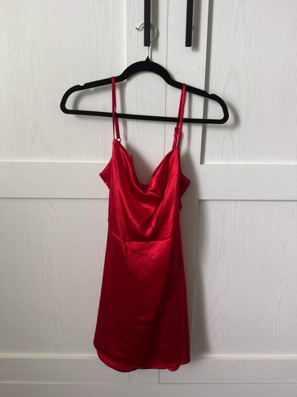 wild fable Red Satin Slip Mini Dress